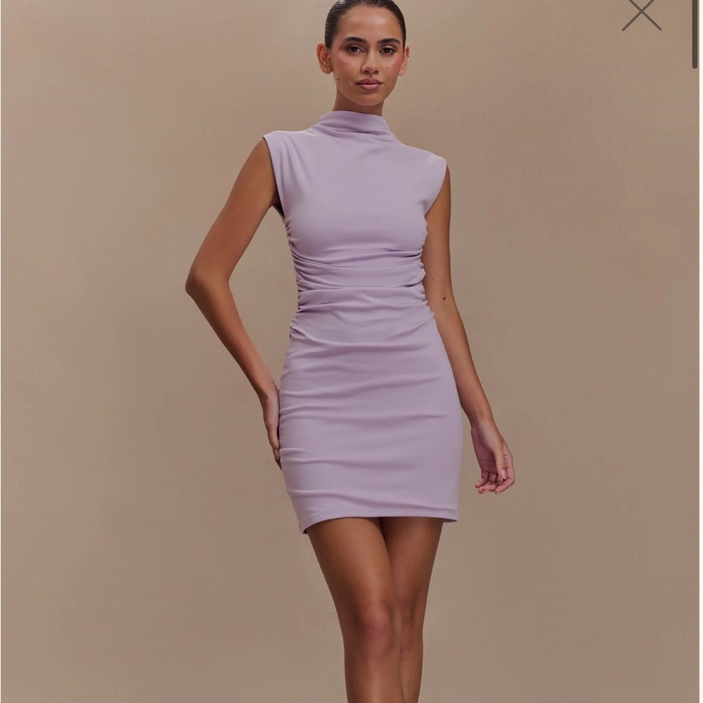 Meshki Lavender Mini Dress (Elliot)